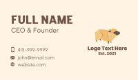 Livestock Sheep Origami Business Card