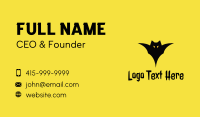 Scary Bat Silhouette  Business Card Design