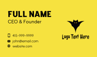 Scary Bat Silhouette  Business Card