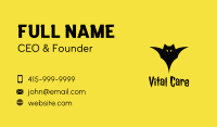 Scary Bat Silhouette  Business Card