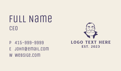 Old Bearded Man  Business Card