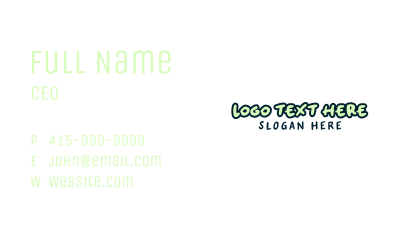 Modern Quirky Brand Business Card