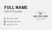 Lumberjack Axe Emblem Business Card