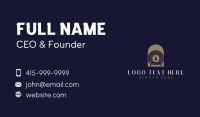Gold Spa Candle Business Card