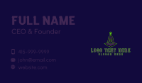 Neon Spartan Warrior Gaming  Business Card Design