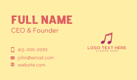 Media Music Note Business Card