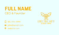 Simple Animal Line Art Business Card Design