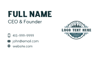 Sawblade Logging Carpentry Business Card