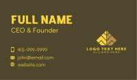 Pyramid Structure Letter M Business Card