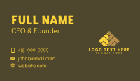 Pyramid Structure Letter M Business Card Design