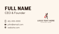Track And Field Business Card example 1