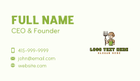 Pitchfork Farmer Gardener Business Card