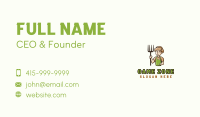 Pitchfork Farmer Gardener Business Card