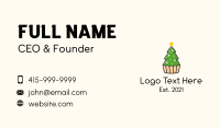 Christmas Tree Cake  Business Card