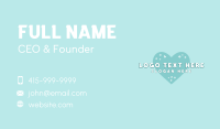 Quirky Heart Shape Business Card