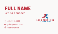 American Corporate Letter A Business Card Design