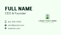 Shovel Lawn Fence Business Card Design
