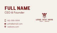 Oriental Torii Pillar Business Card