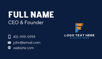 Generic Company Letter F Business Card