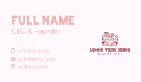 Strawberry Shortcake Dessert Business Card