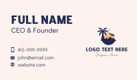 Sunset Beach Tour Business Card