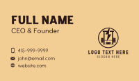 Thunder Crossfit Gym Equipment Business Card Design