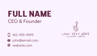 Cartoon Face Lightbulb Business Card Design