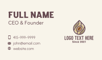 Coffee Bean Drip Business Card