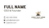 Tree Trunk Lumberjack Axe Business Card