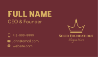 Crown Candle Light Business Card