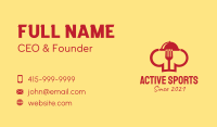 Red Culinary School Business Card