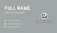 Retro Cartoon Skull Business Card Design