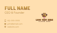 Pet Dog Paw Business Card