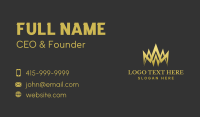 Premium Gold Crown Business Card