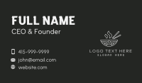 Hot Chopsticks Bowl Business Card Design