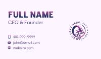 Electric Lightning Bolt Business Card