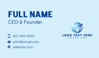 Logistics Globe Airplane Business Card