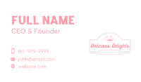 Strawberry Donut Shop Business Card Image Preview