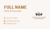 Royalty Wings Security Letter Business Card Design