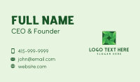Natural Leaf Square Business Card Design