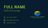 Mountain Hill Ocean Business Card Design