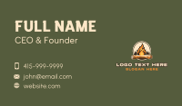 Outdoor Camping Bonfire  Business Card