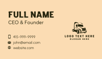 Freight Delivery Vehicle Business Card Design