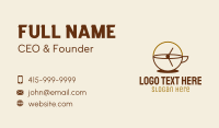 Coffee Time Clock  Business Card