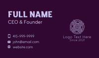 Purple Celtic Decoration Business Card