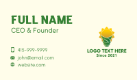 Eco Sun Bulb Business Card Design