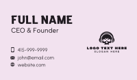 Skull Headphone Rockstar Business Card