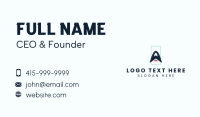 Digital Marketing Letter A  Business Card Design