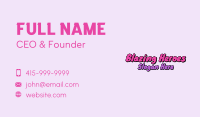 Purple Bubblegum Wordmark  Business Card Image Preview