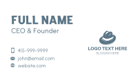 Masculine Fedora Hat Business Card